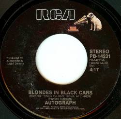 Autograph : Blondes in Black Cars